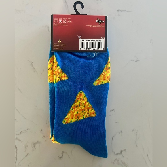 Doritos Cool Ranch Crew Socks – Fits Men’s Shoe Size 6–12 | NWT - Picture 3 of 4